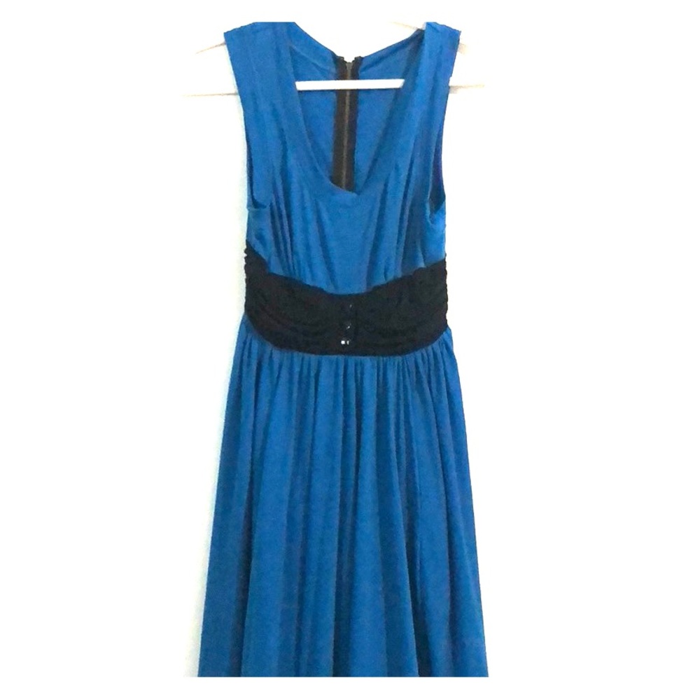 Tracy Reese blue flowy cotton dress
